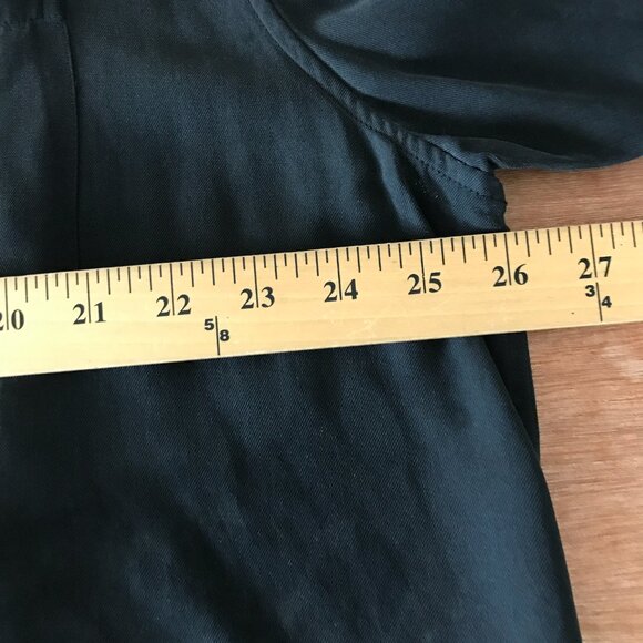 Tori Richard Shirt Men 2XL Black Winged Guitar Button Up Pocket Silk Blend 17332 - Picture 8 of 11